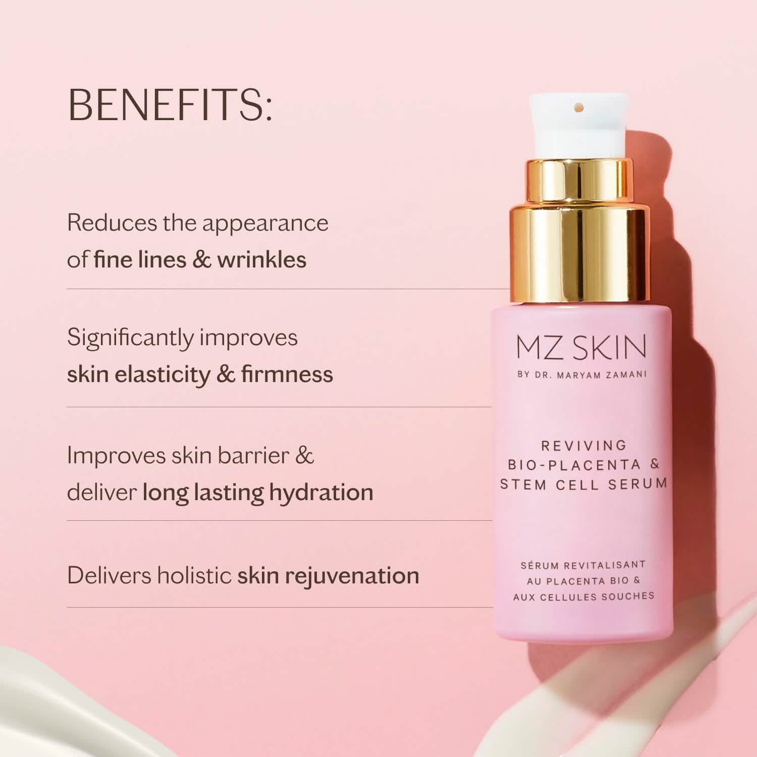 Reviving Bio-Placenta Stem Cell Serum | MZ SKIN
