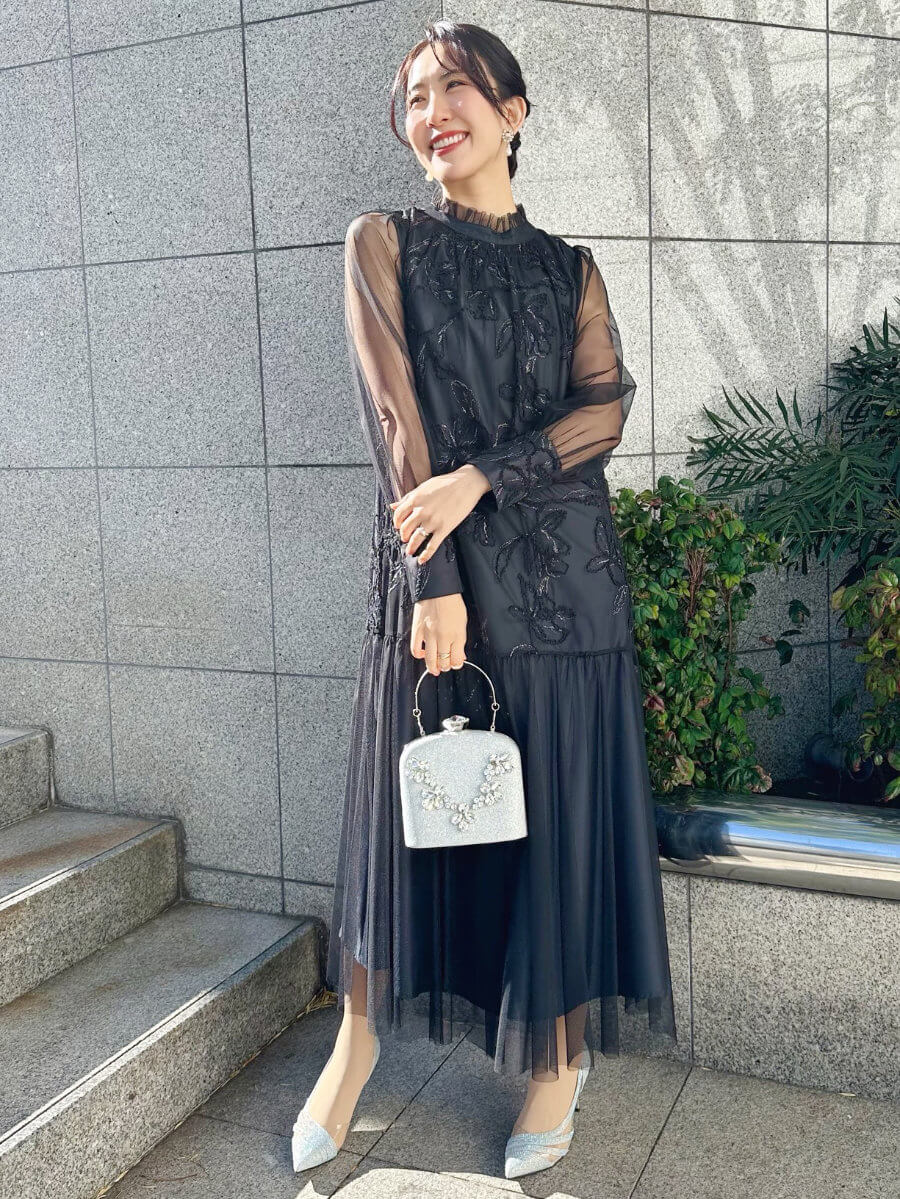 my closet / フェザーフラワーチュールドレス