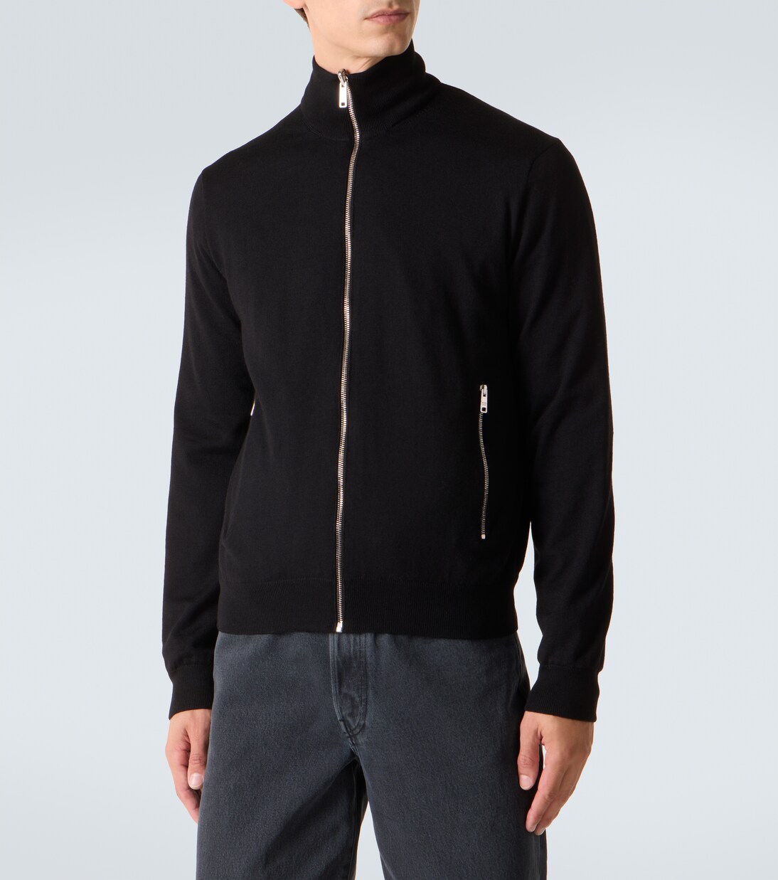 Reversible virgin wool and Re-Nylon jacket in black - Prada