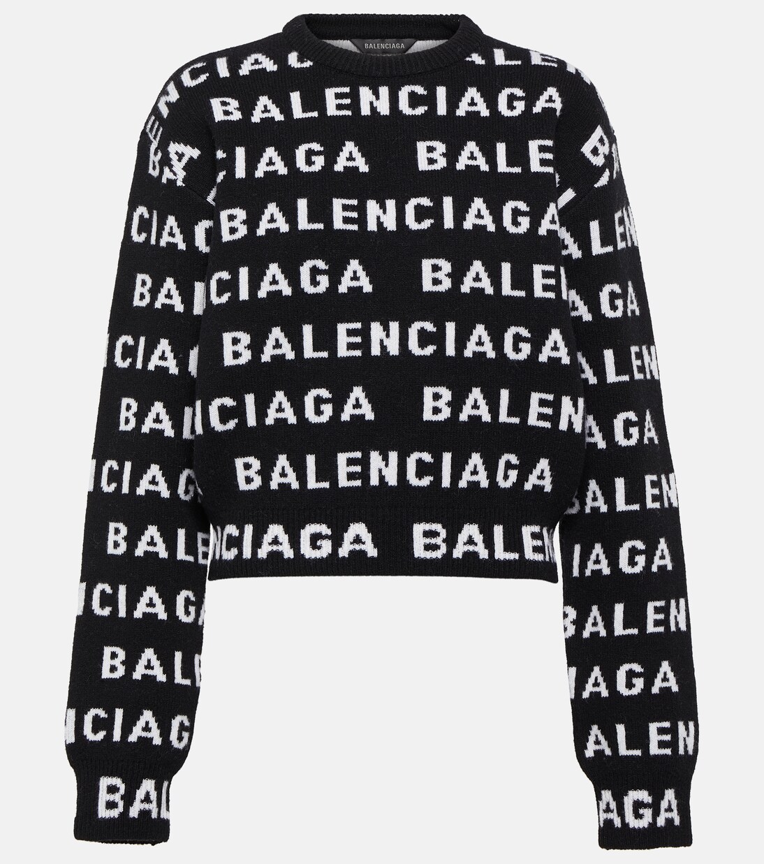 Logo wool sweater in black - Balenciaga | Mytheresa