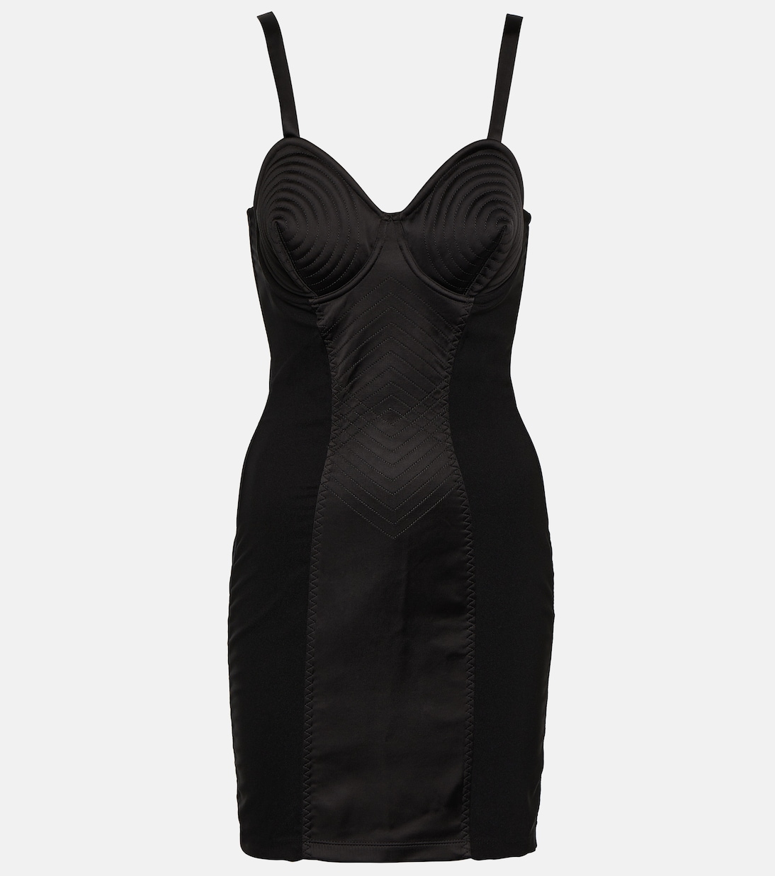 Conical corset minidress in black - Jean Paul Gaultier | Mytheresa