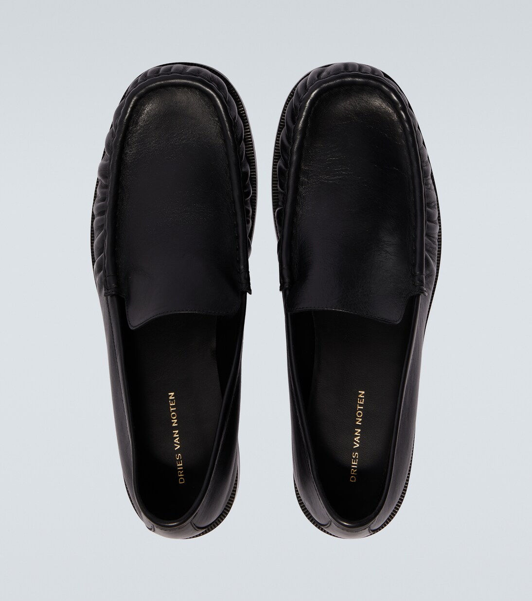 Leather loafers in black - Dries Van Noten | Mytheresa