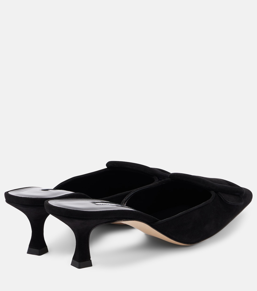 Maysale 50 suede mules in black - Manolo Blahnik | Mytheresa