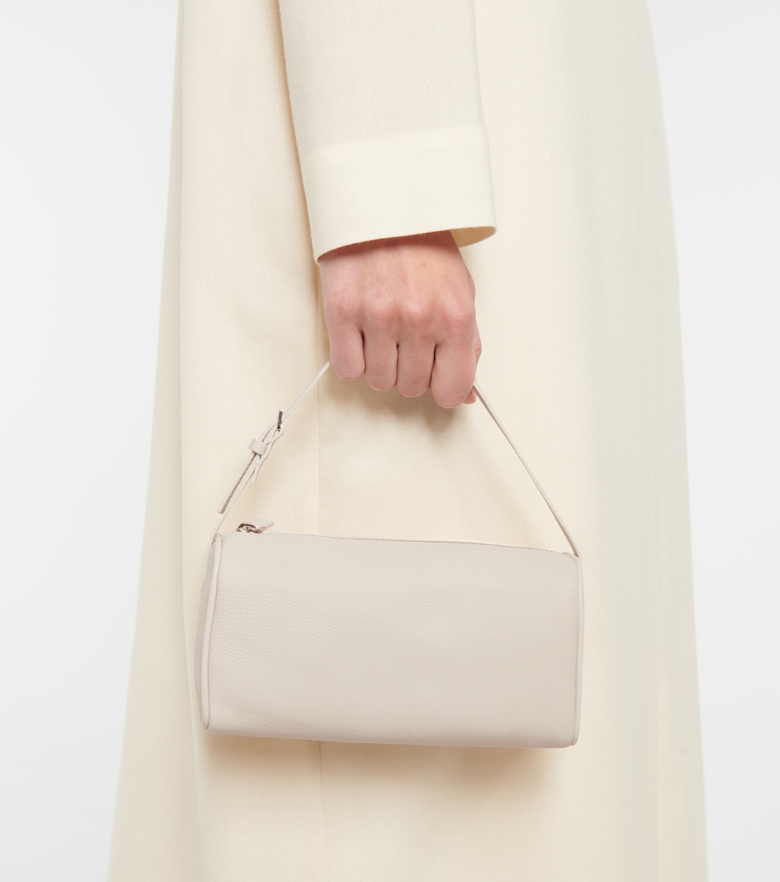 90s leather shoulder bag in white - The Row | Mytheresa