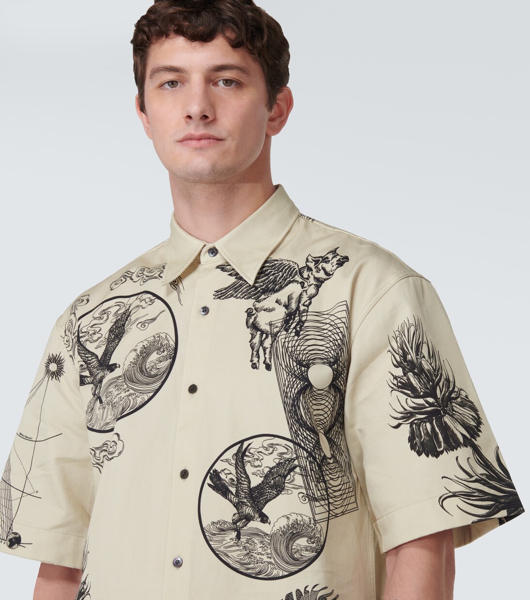 Cassidye printed cotton poplin shirt in multicoloured - Dries Van