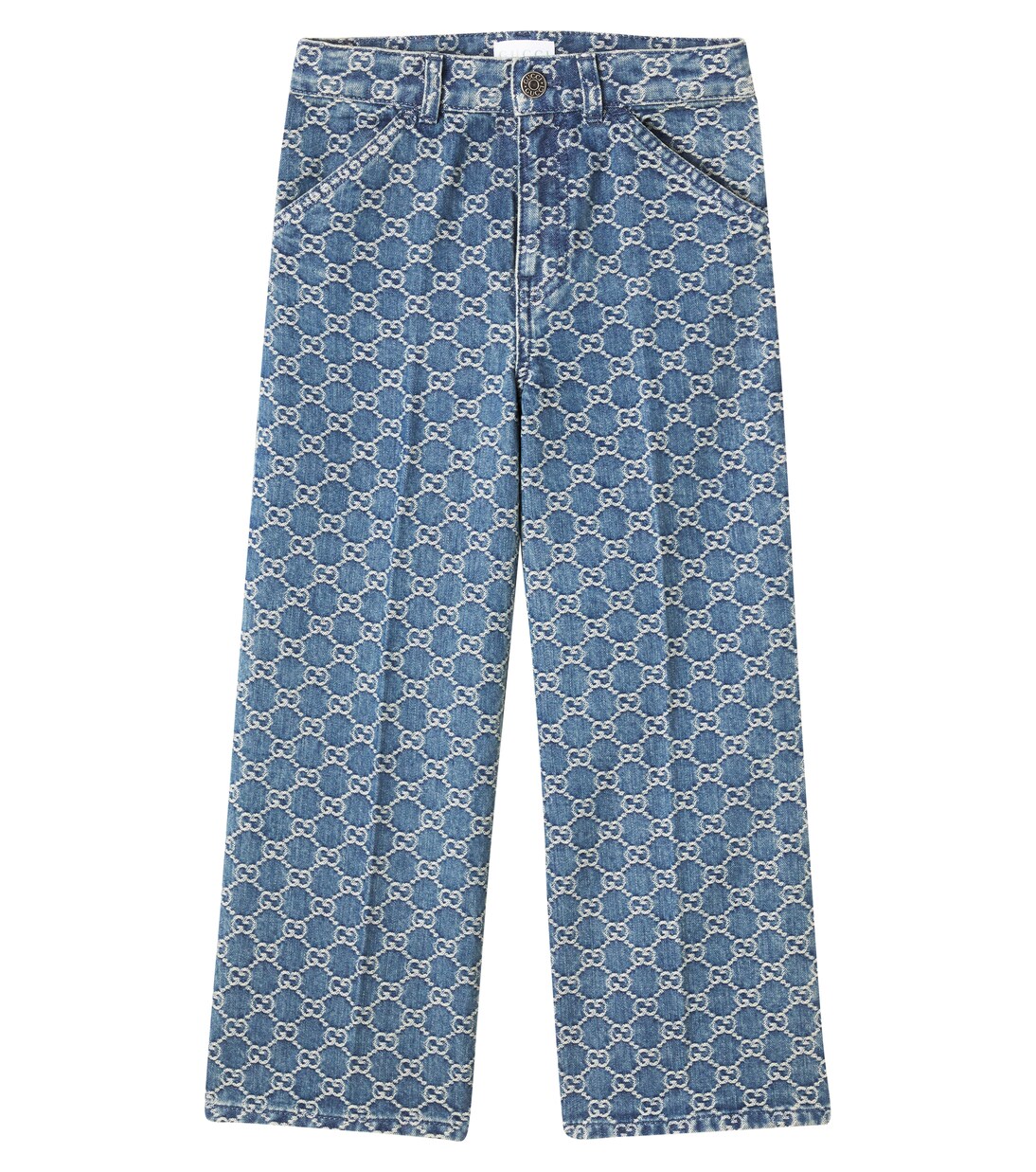 GG jacquard jeans in blue - Gucci Kids | Mytheresa