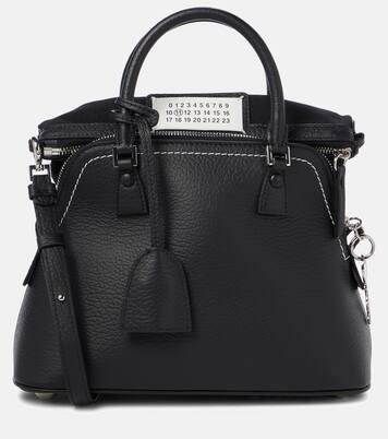 5AC Mini leather tote in black - Maison Margiela | Mytheresa