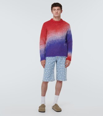 Gradient mohair-blend sweater in multicoloured - ERL | Mytheresa