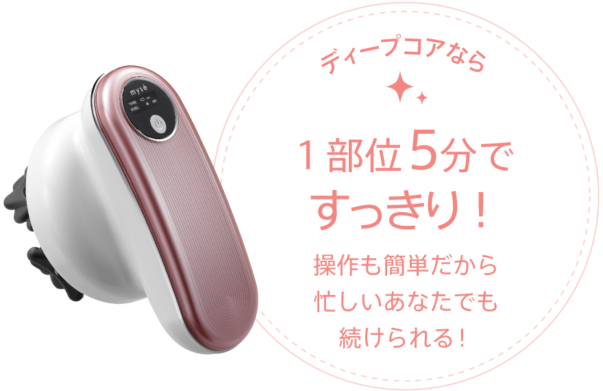 ディープコア｜カンタン、キレイ、お風呂でエステ。mysé(ミーゼ)公式