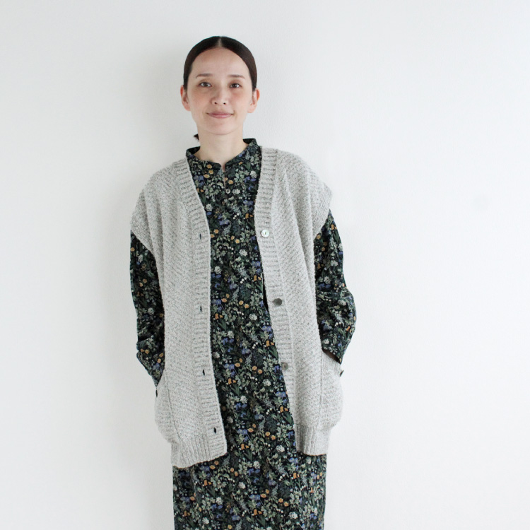 nofl】コットンウールツイードベスト 644003190 | ナチュラル服通販