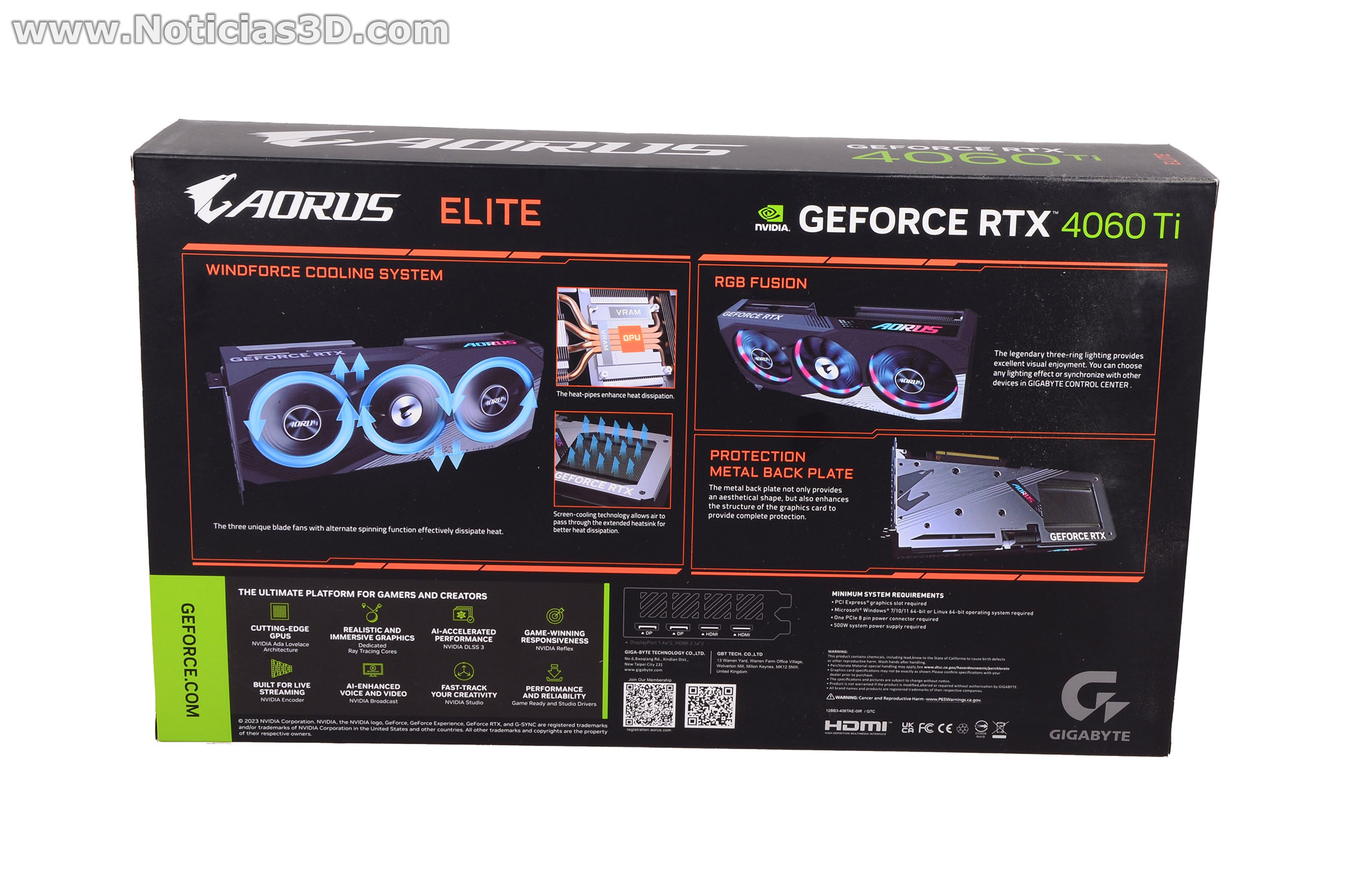 AORUS GeForce RTX 4060 Ti ELITE 8G Review: Overclock superior y