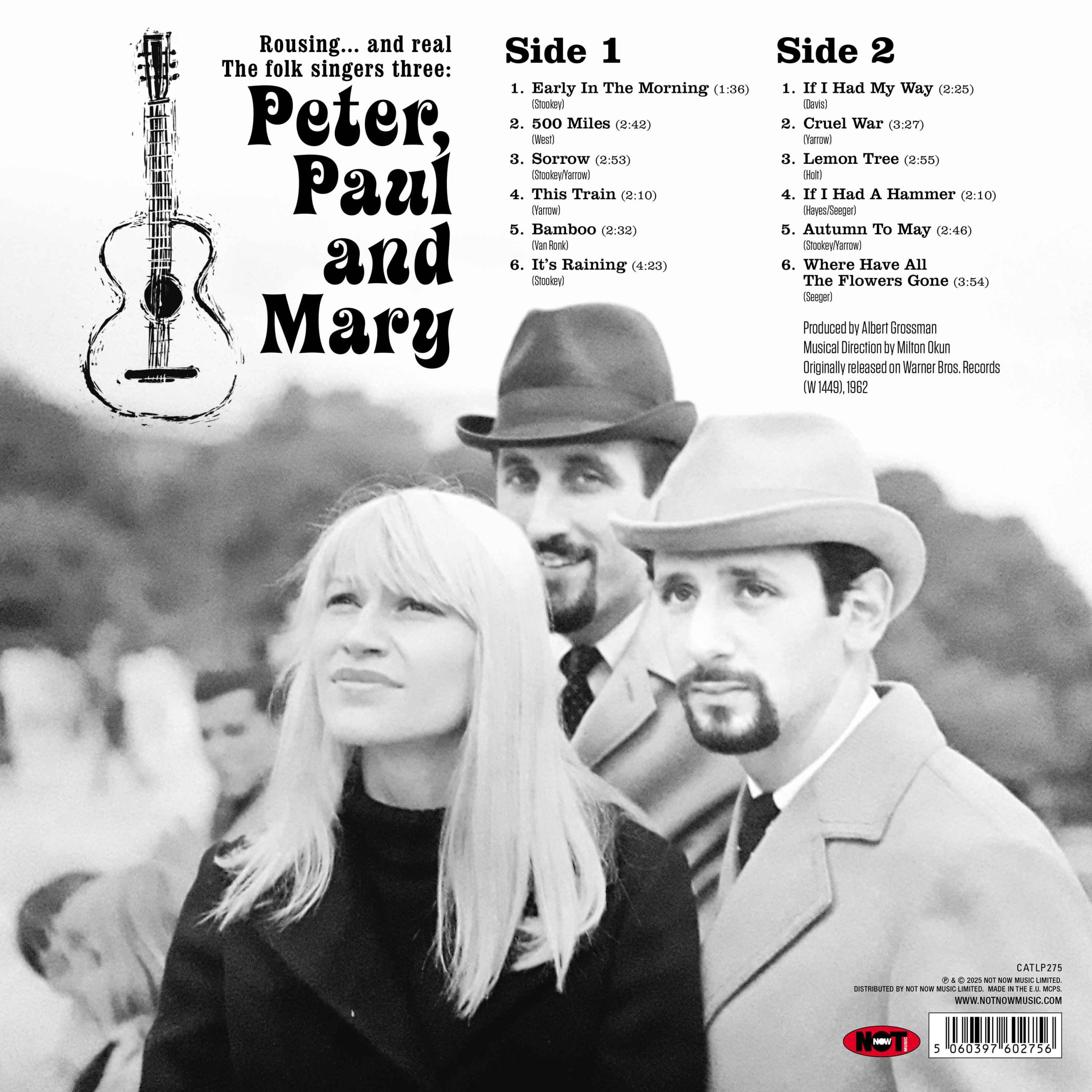 Peter, Paul & Mary (180g Vinyl) | Not Now Music