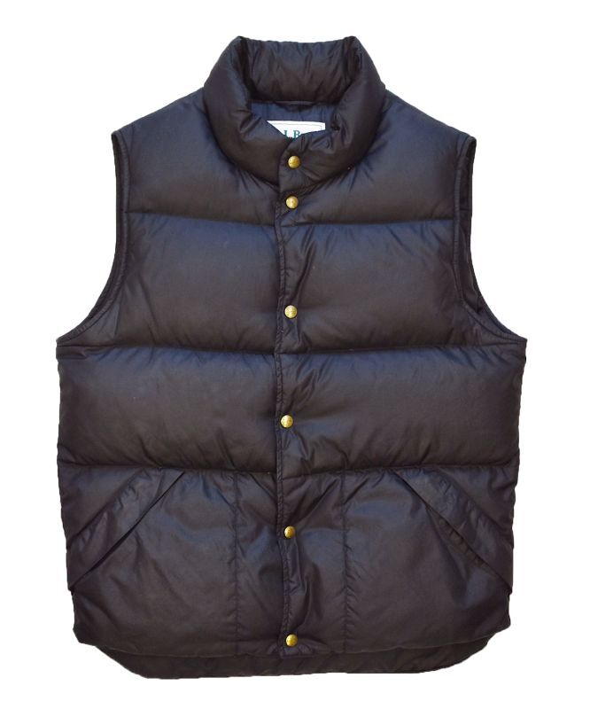 刻印ボタン【ビンテージ】【LLビーン】【L.L.bean 】【黒】ダウン