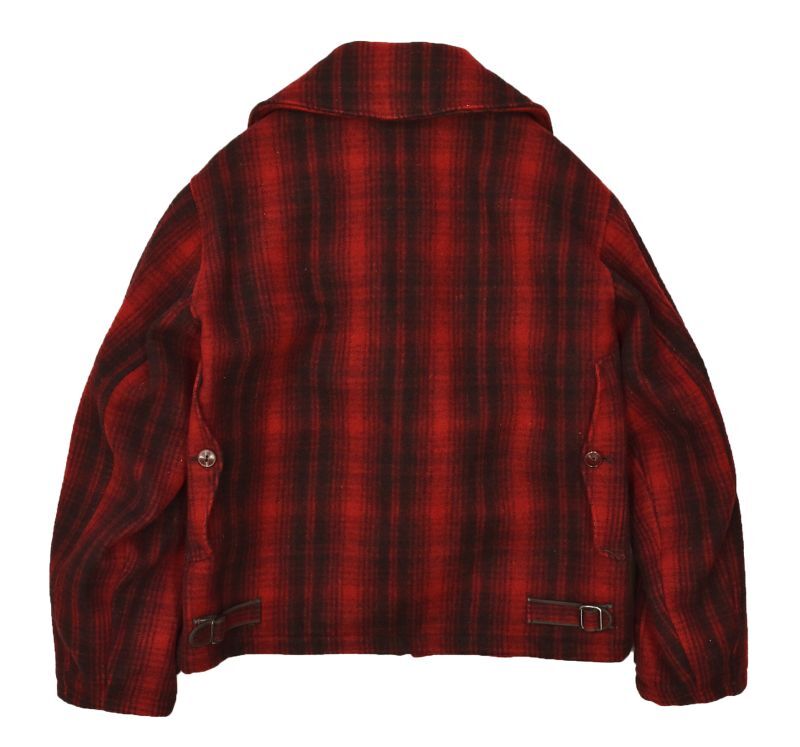 40's【ビンテージ】【ウールリッチ】【Woolrich】【赤×黒