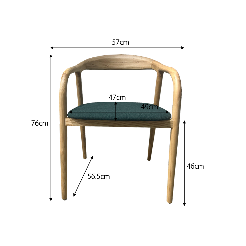 チェアC381【送料無料】ウォールナット／グリーン | NOCEノーチェ 家具