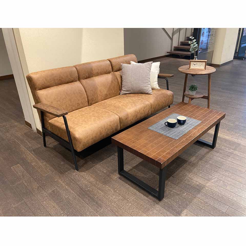 ソファNC728A 3人掛け【送料・開梱設置無料】 キャメル | NOCEノーチェ