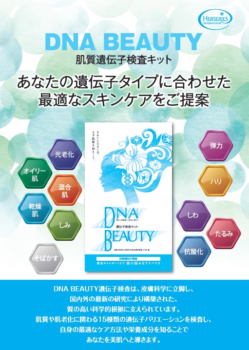 肌質遺伝子を知る 'DNA BEAUTY' 検査キット | 銀座の美容外科・美容