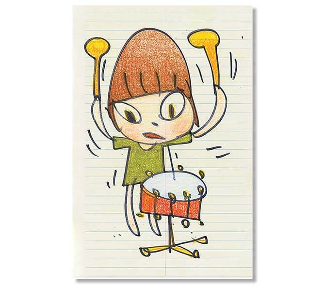 第3弾】ダラス美術館製作奈良美智のオフセットリトグラフポスター ー