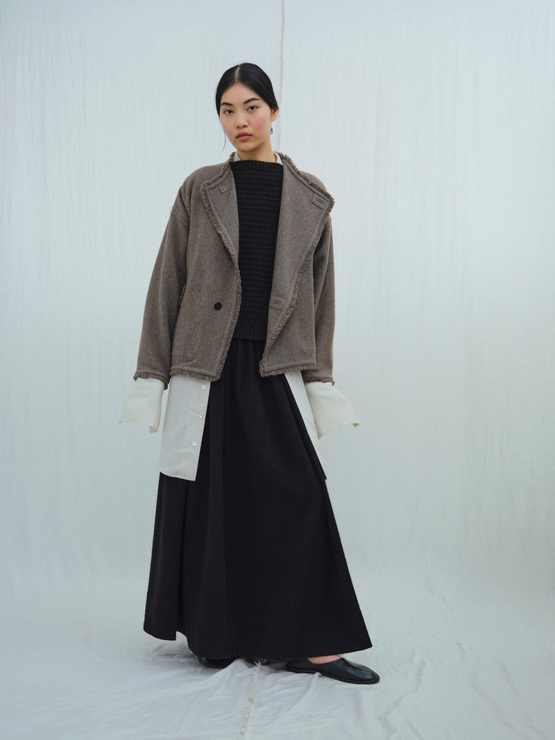 Dense Boiled Shepherd's Jacket. Yak Wool outerwear from Norlha