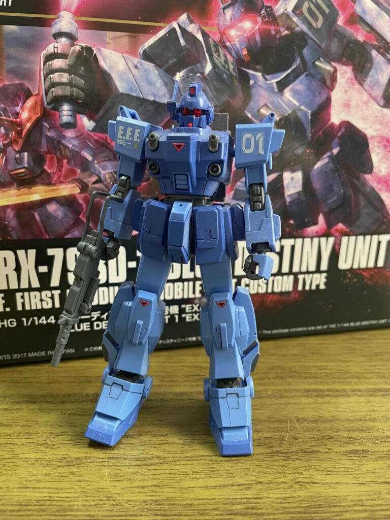 HGUC 1/144 ブルーディスティニー1号機“EXAM”レビュー（改造・全塗装