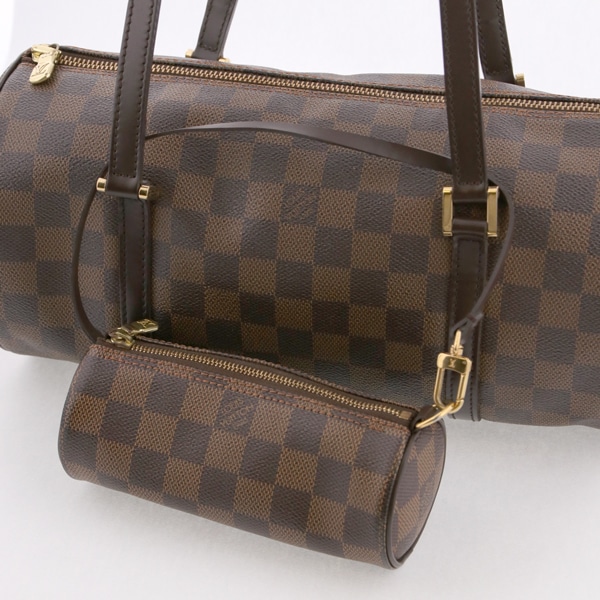 LOUIS VUITTON ルイヴィトン ダミエ パピヨン30 N51303 ポーチ付 中古