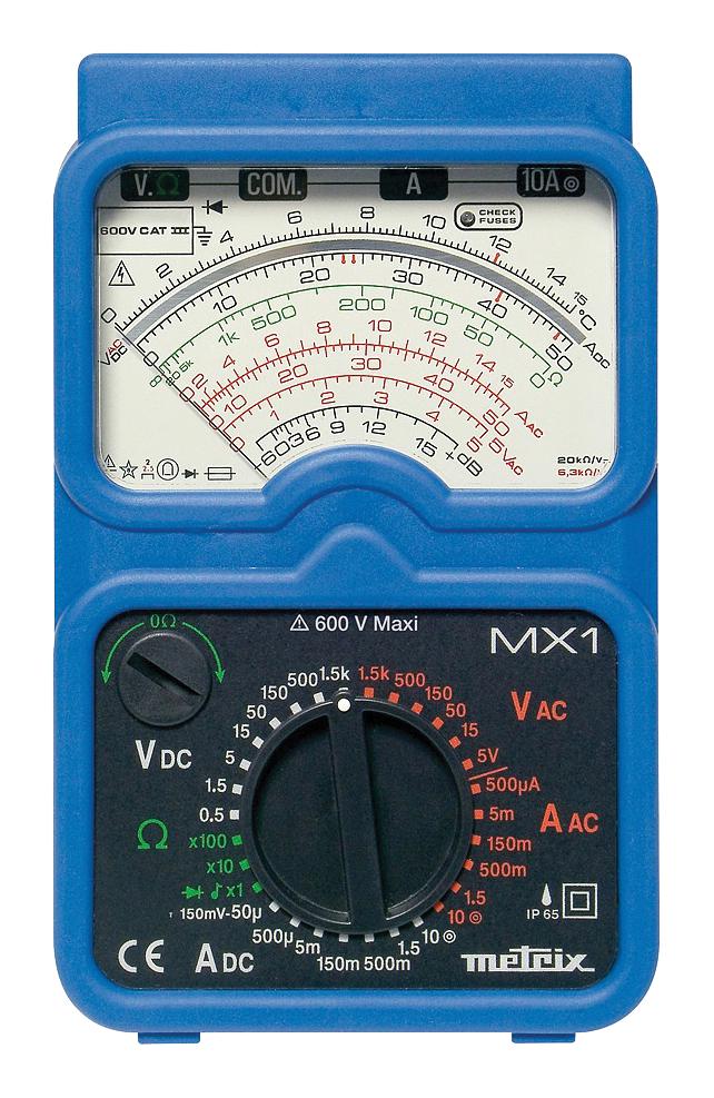MX1 METRIX, MULTIMETER, ANALOG, 8 FUNCTIONS | Newark Electronics