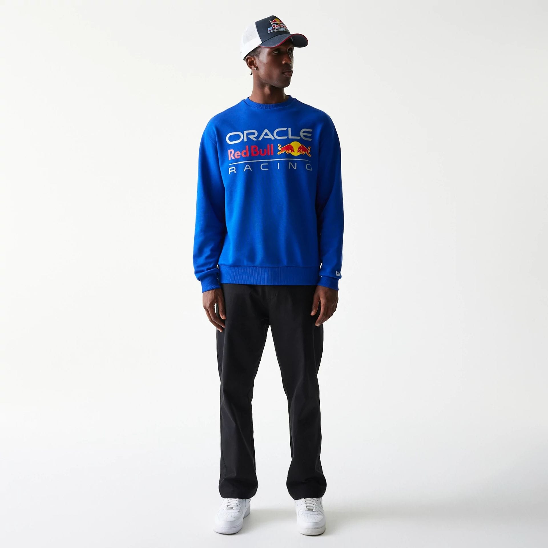 Red Bull Racing Blue Oversized Crew Neck Sweater | NEC EU