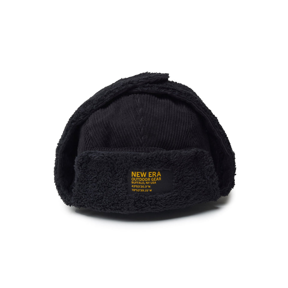 トラッパー Corduroy コーデュロイ Mink Fleece ウーブンパッチ