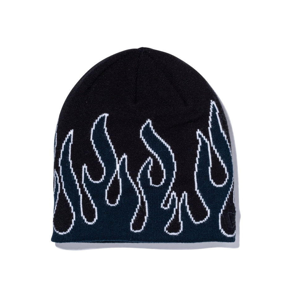 ベーシック ビーニー グラフィック Flame ブラック/ネイビー/ホワイト