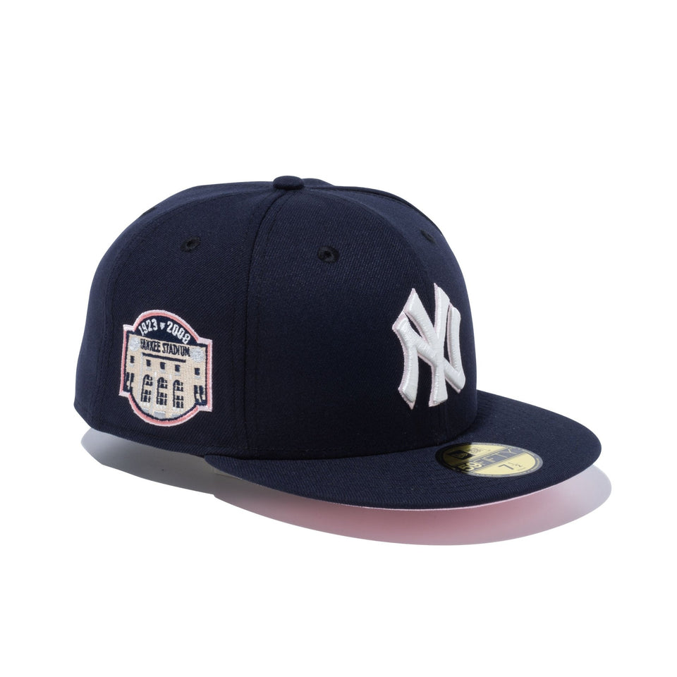 59FIFTY Pink Undervisor ニューヨーク・ヤンキース ネイビー ピンク