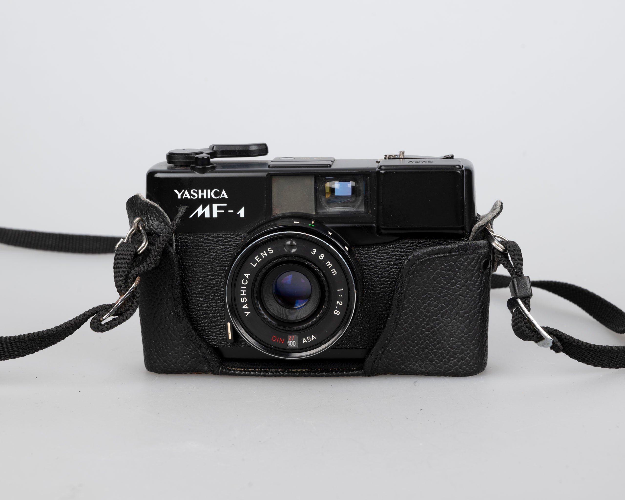 Yashica MF-1 35mm viewfinder camera w/ ever-ready case (serial