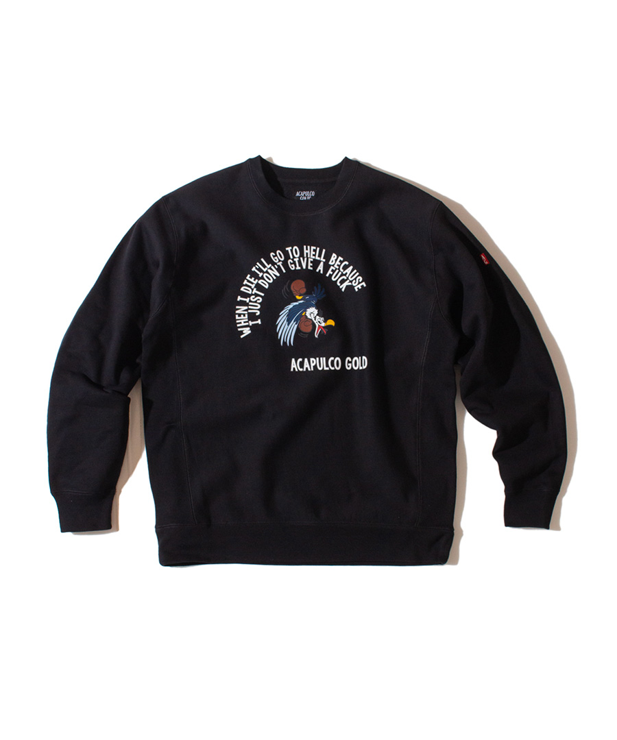 ACAPULCO GOLD(アカプルコゴールド) クルースウェット DGAF CREWNECK