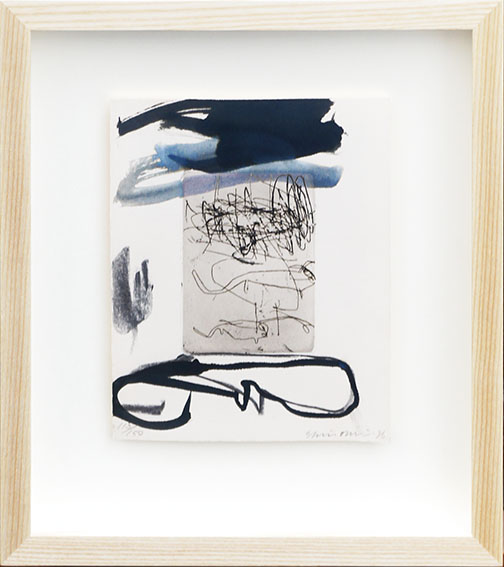 大竹伸朗版画額「倫敦／香港2」 / Shinro Ohtake | Natsume Books