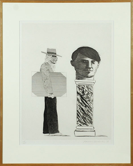 David Hockney / デイヴィッド・ホックニー版画額「The Student