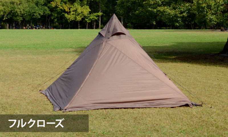 A型フレームの贅沢ソロテント ディアーグ｜Hilander(ハイランダー)公式