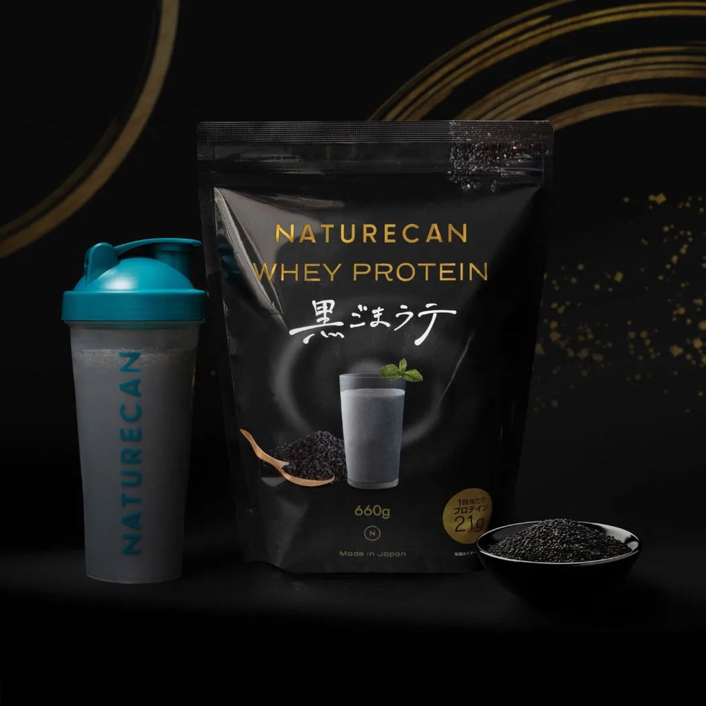 芳醇な香りとコク】ホエイプロテイン（WPC）黒ごまラテ | Naturecan