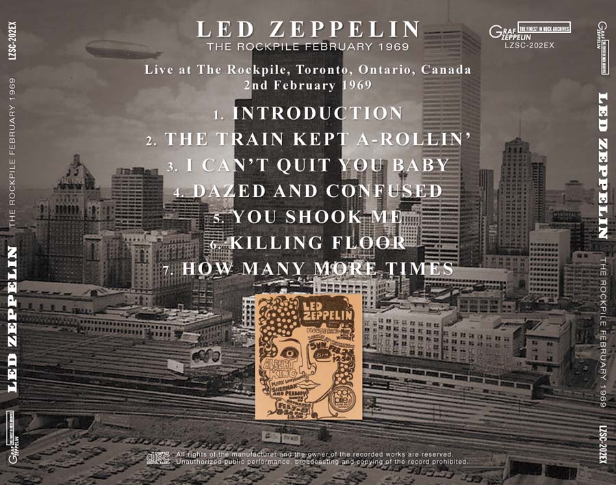 LED ZEPPELIN - THE ROCKPILE FEBRUARY 1969 (GIFT CD) - navy-blue