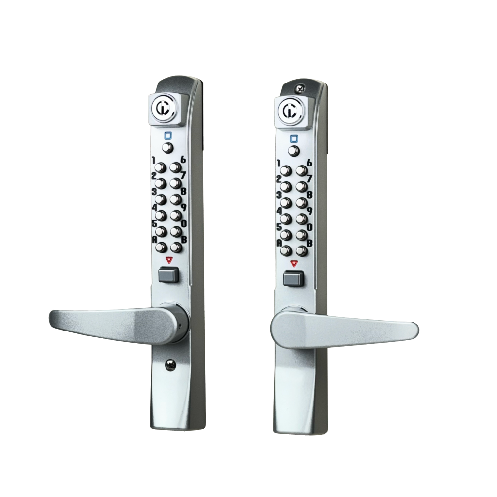 キーレックス3100｜自動施錠・レバータイプ - 「電気のいらないボタン