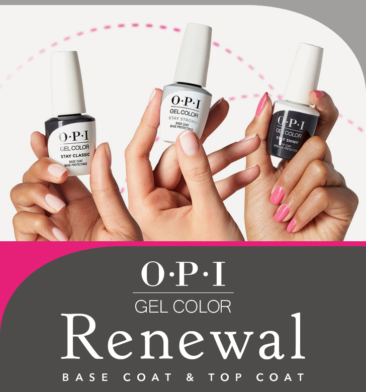 ジェルカラー by OPI トップコート＆ベースコート リニューアル | プロ