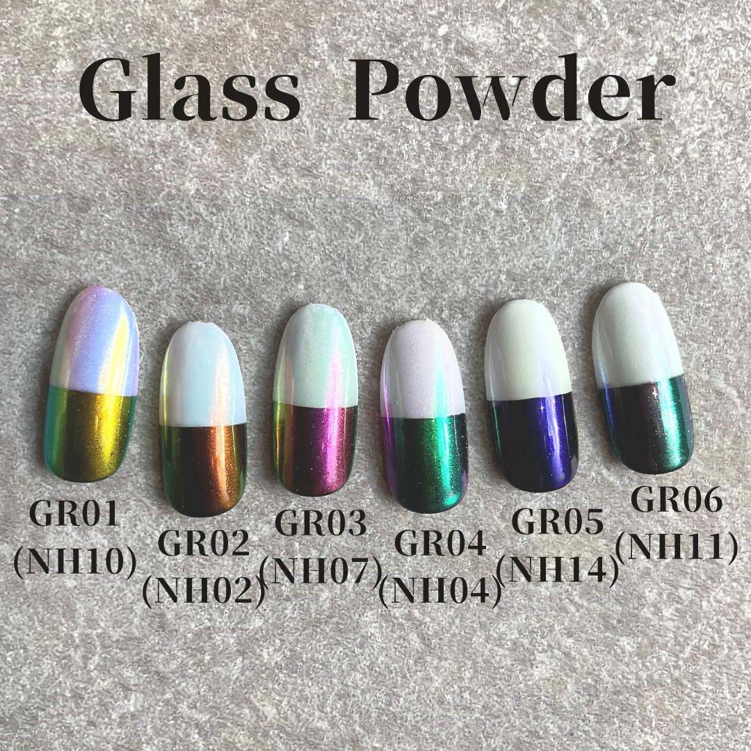 ageha グラスパウダー ブルー×オレンジ GR02(NH02) | Nail Labo Online