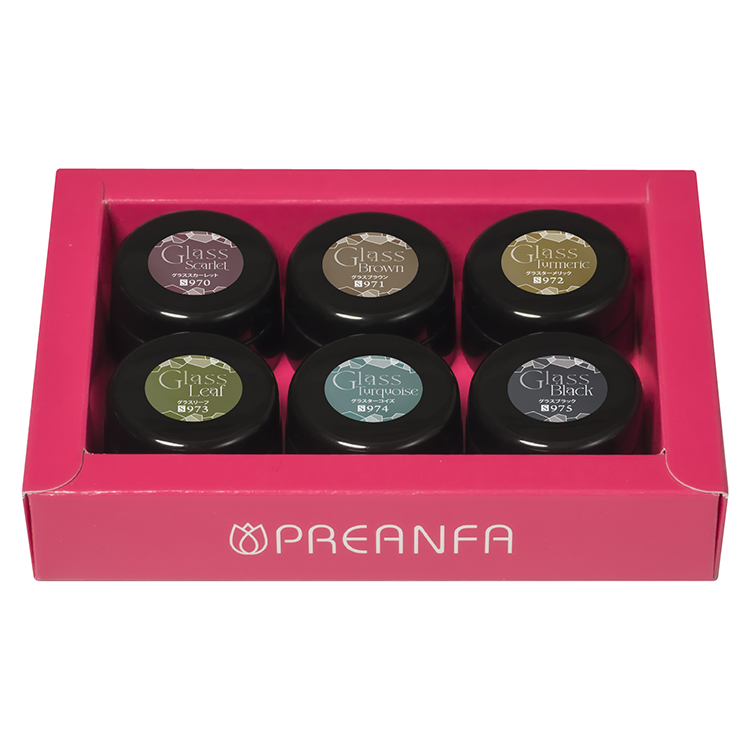 プリジェル カラーEX ステンドグラスシリーズ3g×6色セット | Nail Labo