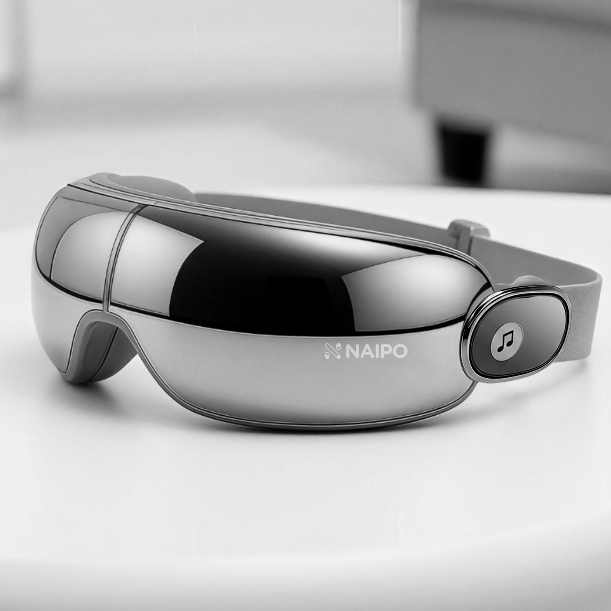 NAIPO MGE-2302 Eye Massager with Heat & Vibration – 5 Massage Modes an