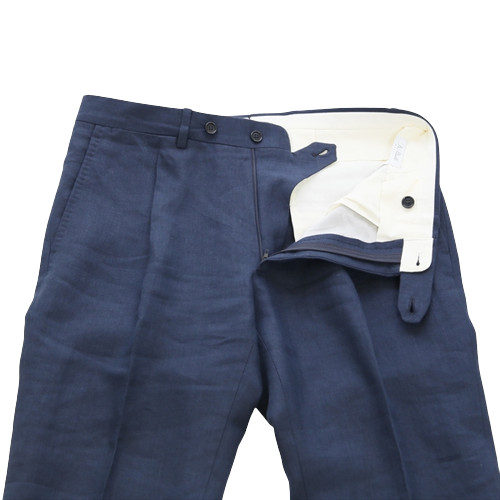 De Petrillo デ ペトリロ [春夏] スーツ リネン 1プリーツ 3B NUVOLA