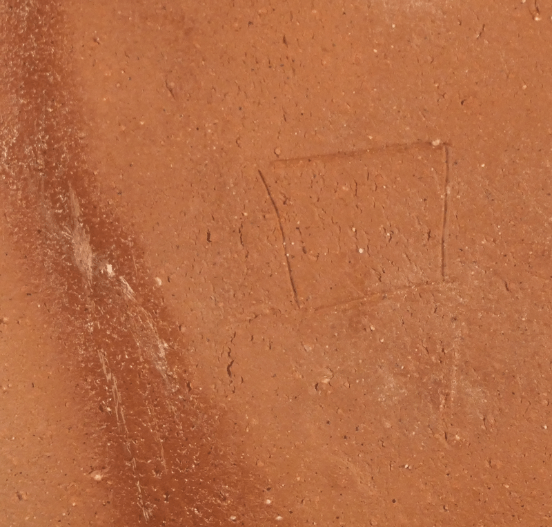 古美術 波兎 / 北大路魯山人 作 備前四方皿 竹腰長生識箱