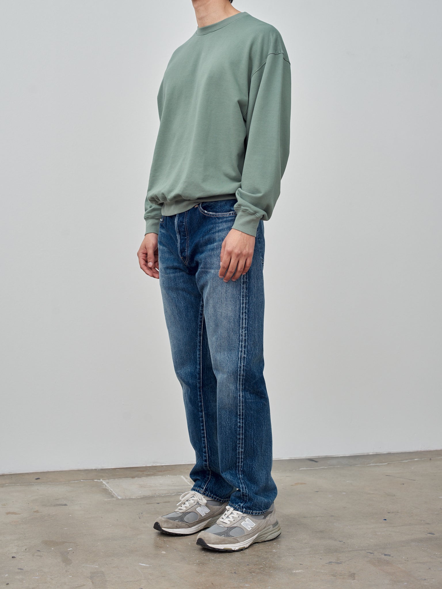 Namu Shop - Auralee Super High Gauge Sweat Pullover - Dusty Green