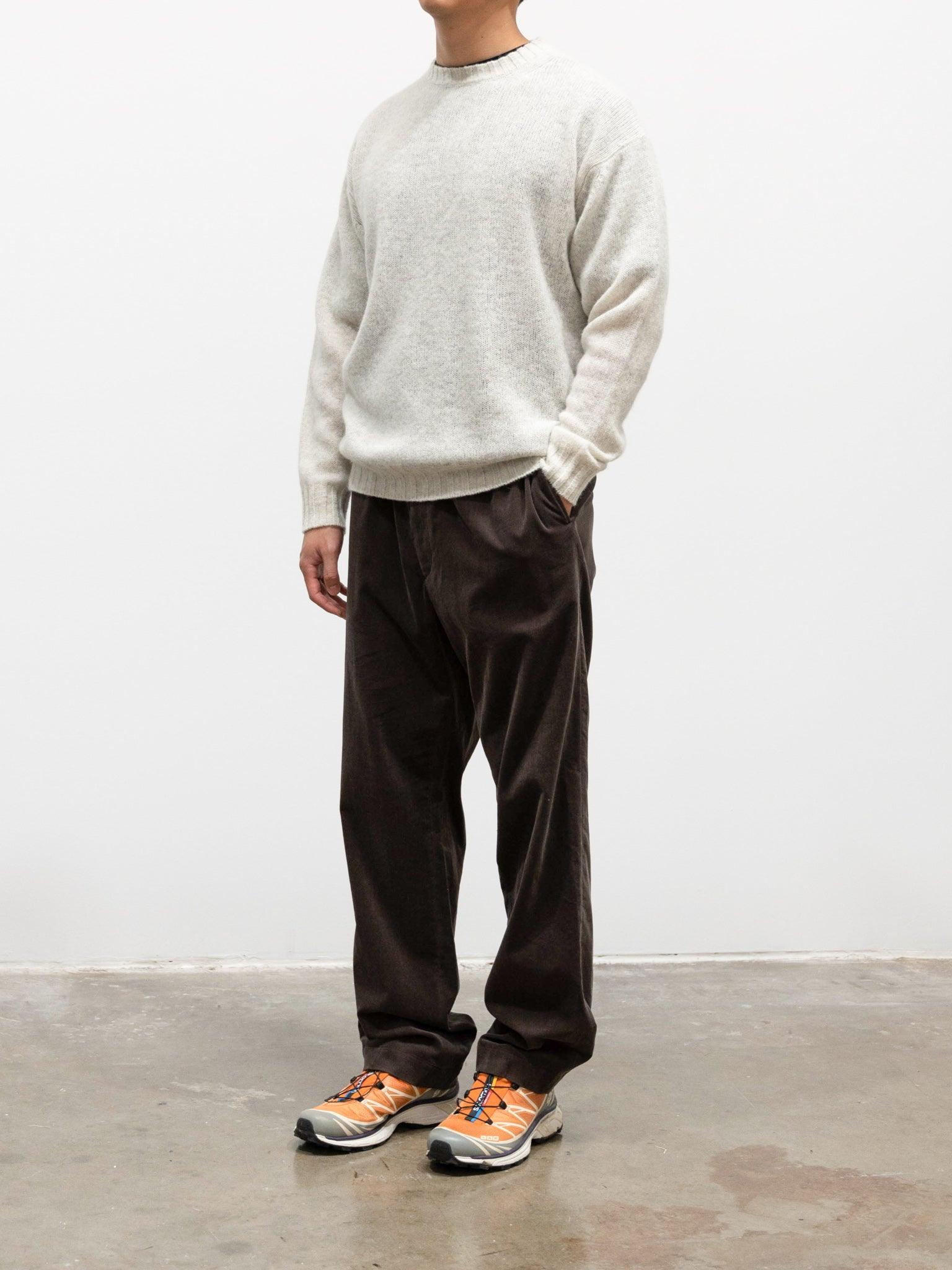 Namu Shop - Auralee Shetland Wool Cashmere Knit Pullover - Top White