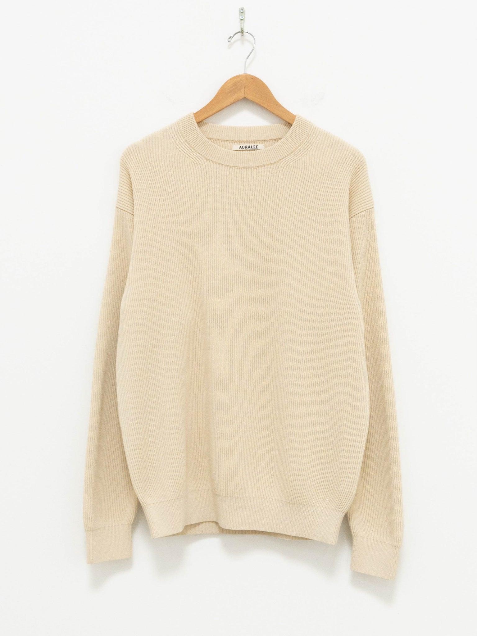 Namu Shop - Auralee Super Hard Twist Rib Knit - Ivory