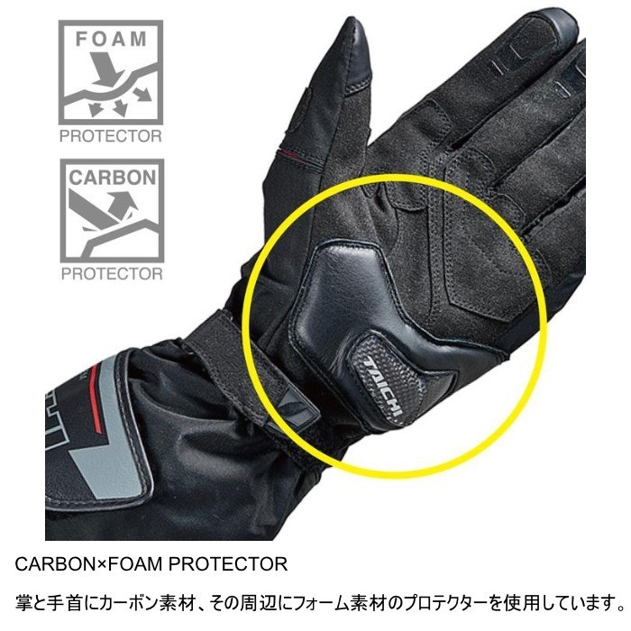 RST655 e-HEAT プロテクション グローブ BLACK/RED｜電熱グローブ｜の