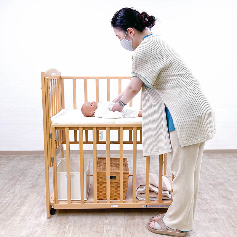 ヤマサキ すやすや 小型サイズ ハイタイプ ベビーベッド レンタル