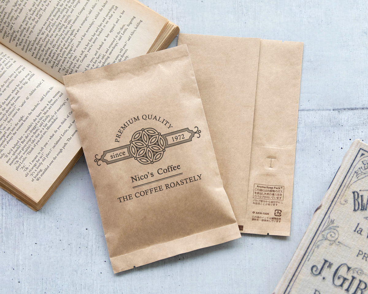 アロマキープパック100g 平袋 クラフト｜ニコノスオンラインストア